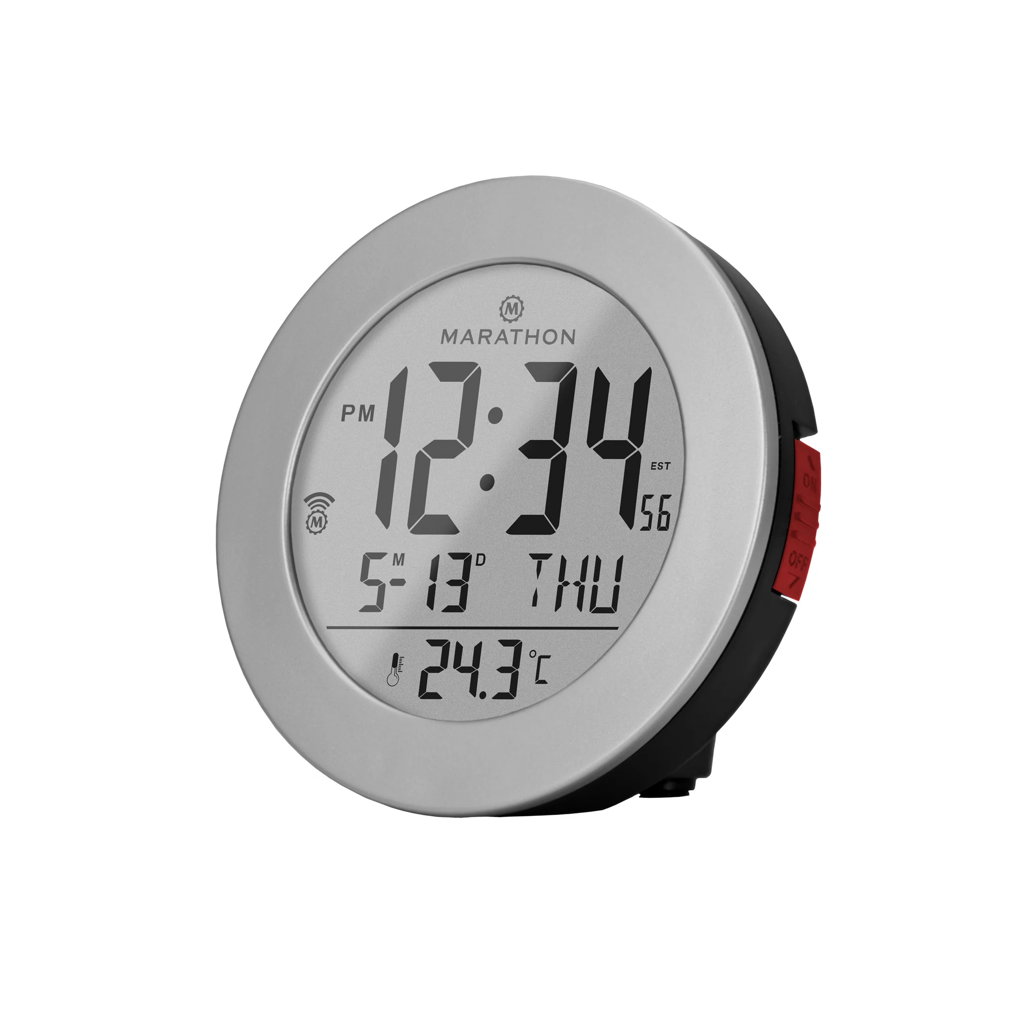 3.5 Inch Round Self-Setting Alarm Clock with Push-Button Backlight - Image 13