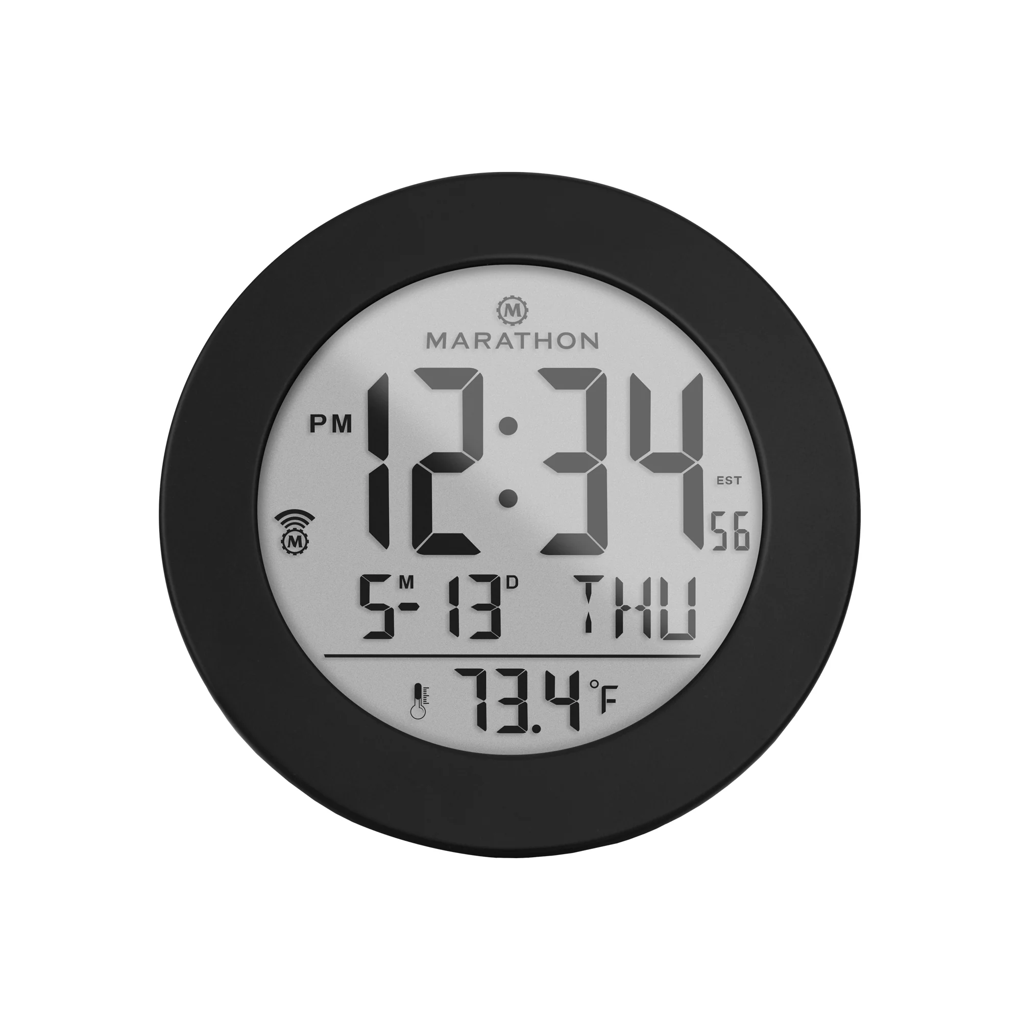3.5 Inch Round Self-Setting Alarm Clock with Push-Button Backlight - Image 4