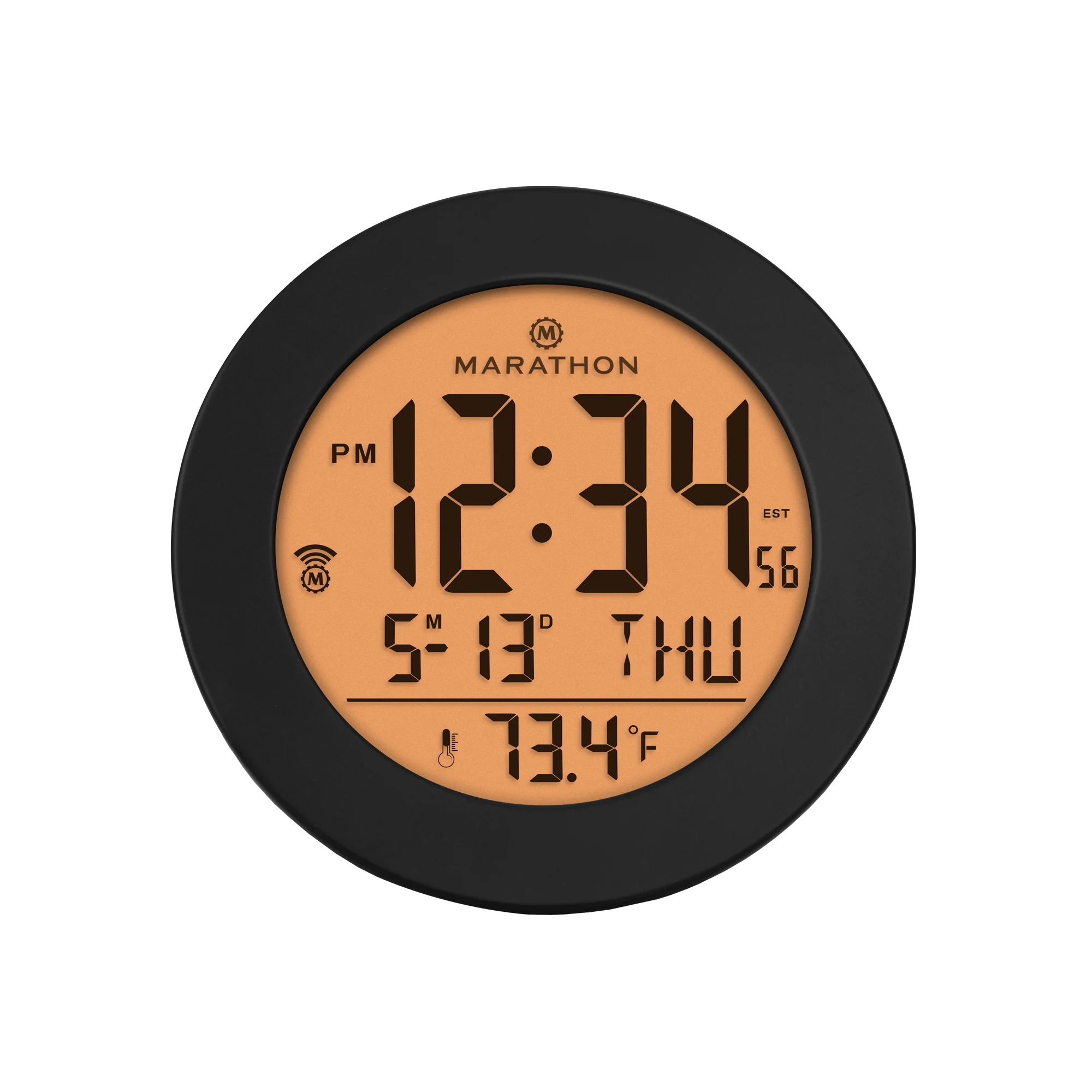 3.5 Inch Round Self-Setting Alarm Clock with Push-Button Backlight - Image 6