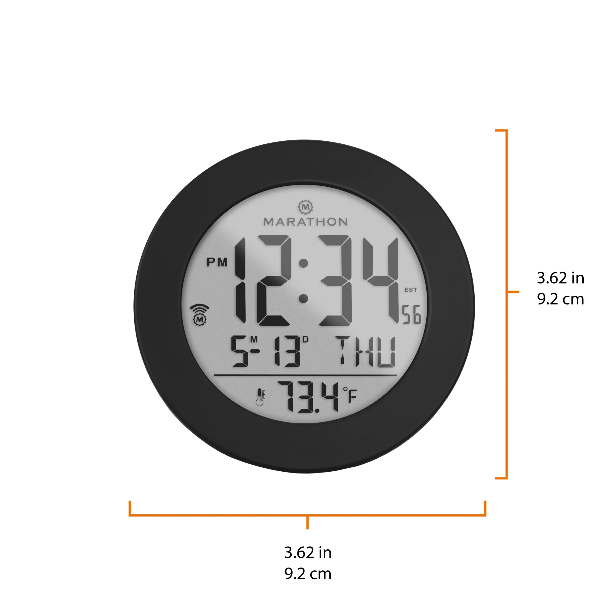 3.5 Inch Round Self-Setting Alarm Clock with Push-Button Backlight - Image 8