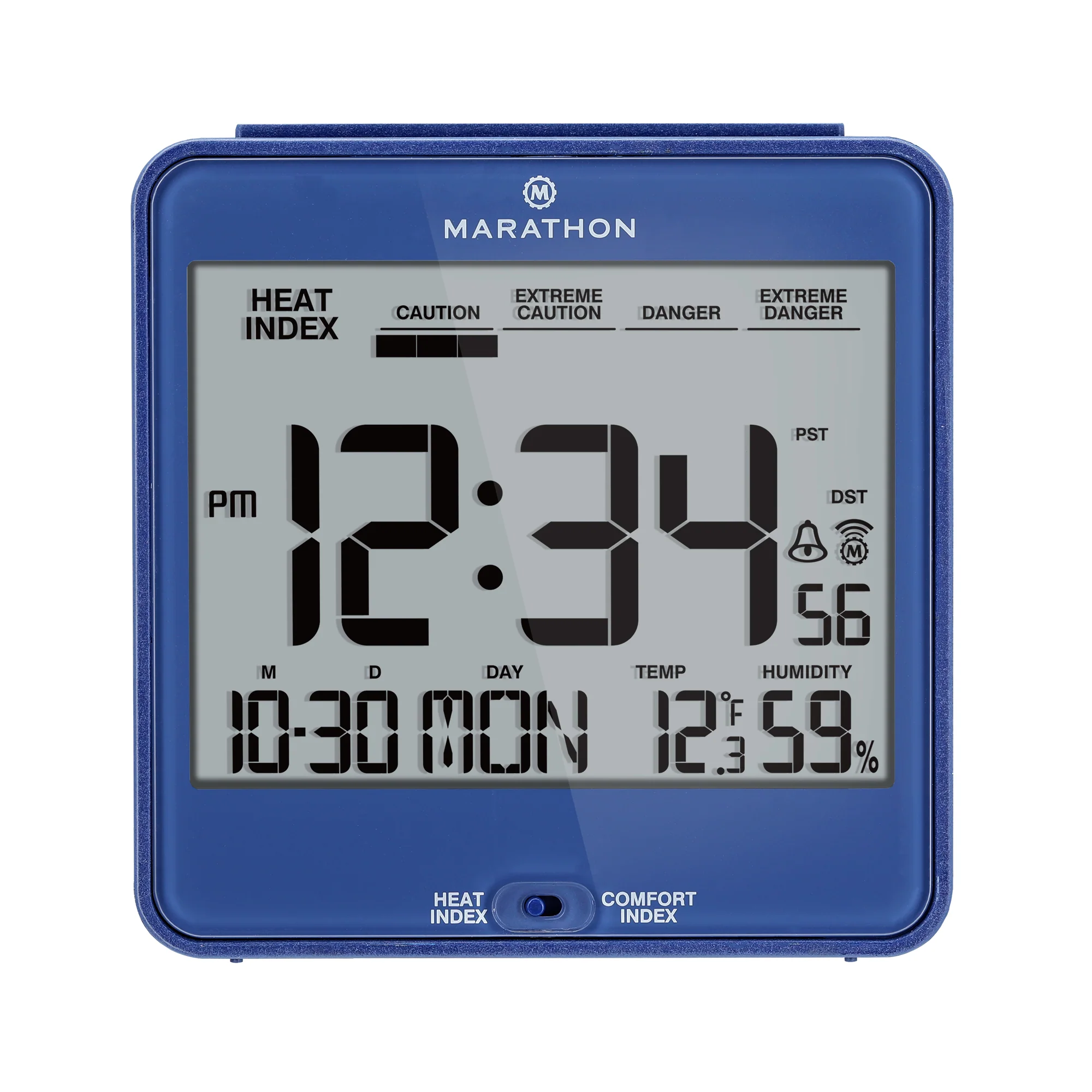 Self-Setting Desk Clock with Backlight, Heat & Comfort Index - Image 25