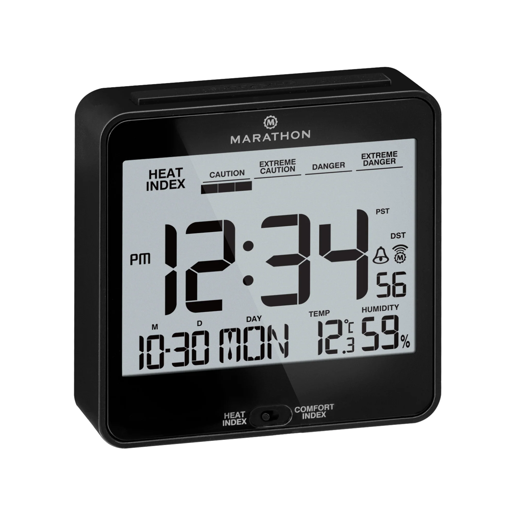Self-Setting Desk Clock with Backlight, Heat & Comfort Index - Image 3
