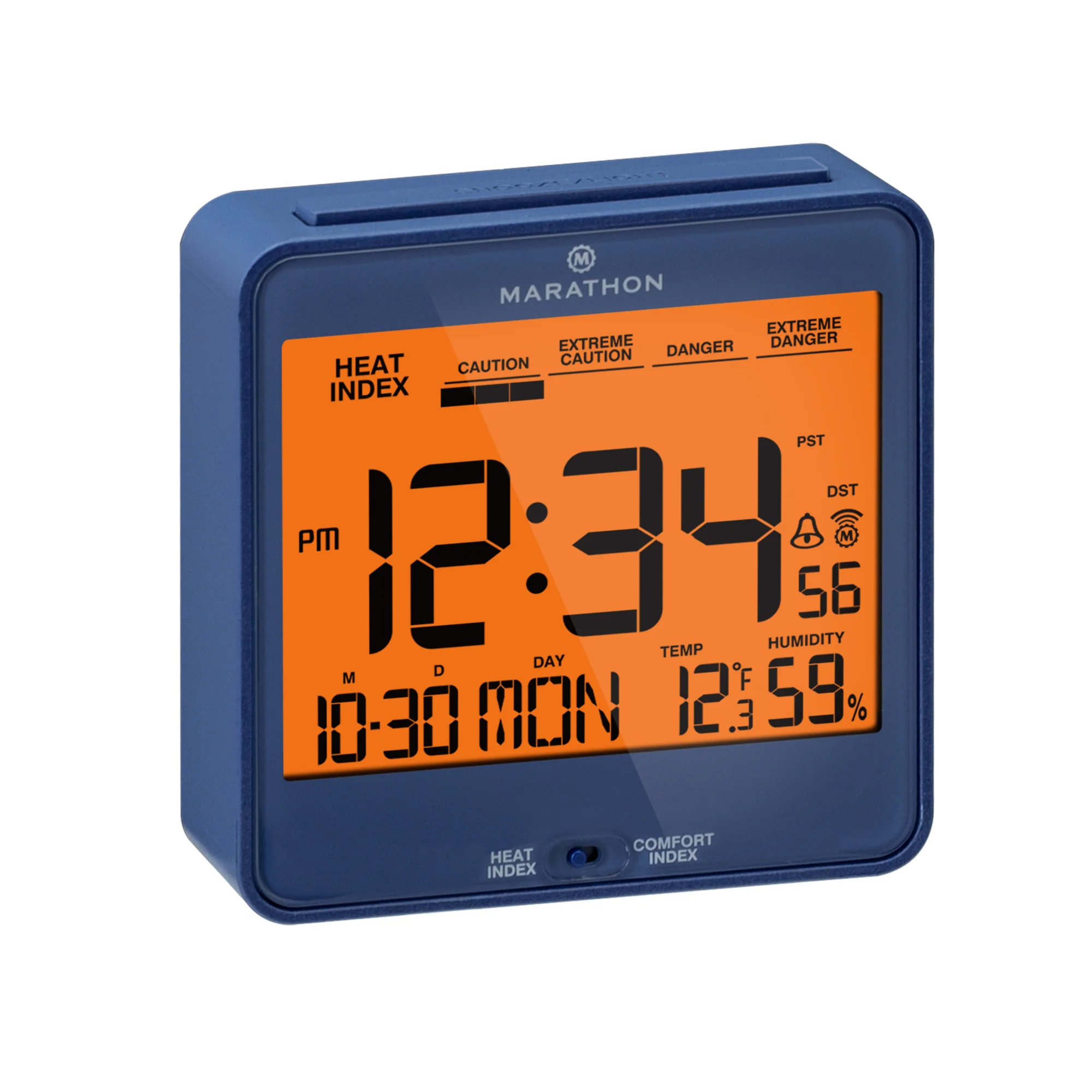 Self-Setting Desk Clock with Backlight, Heat & Comfort Index - Image 57
