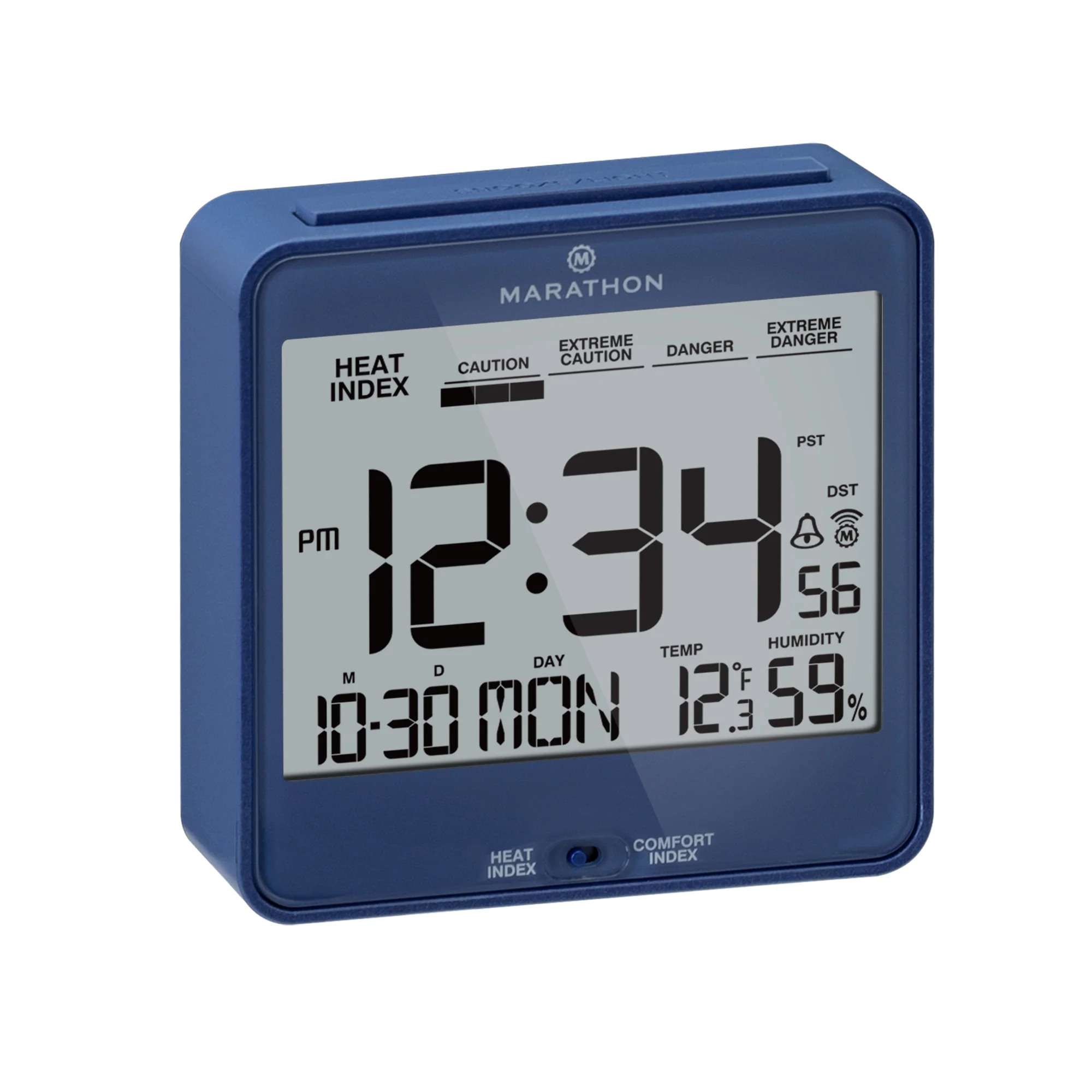 Self-Setting Desk Clock with Backlight, Heat & Comfort Index - Image 58