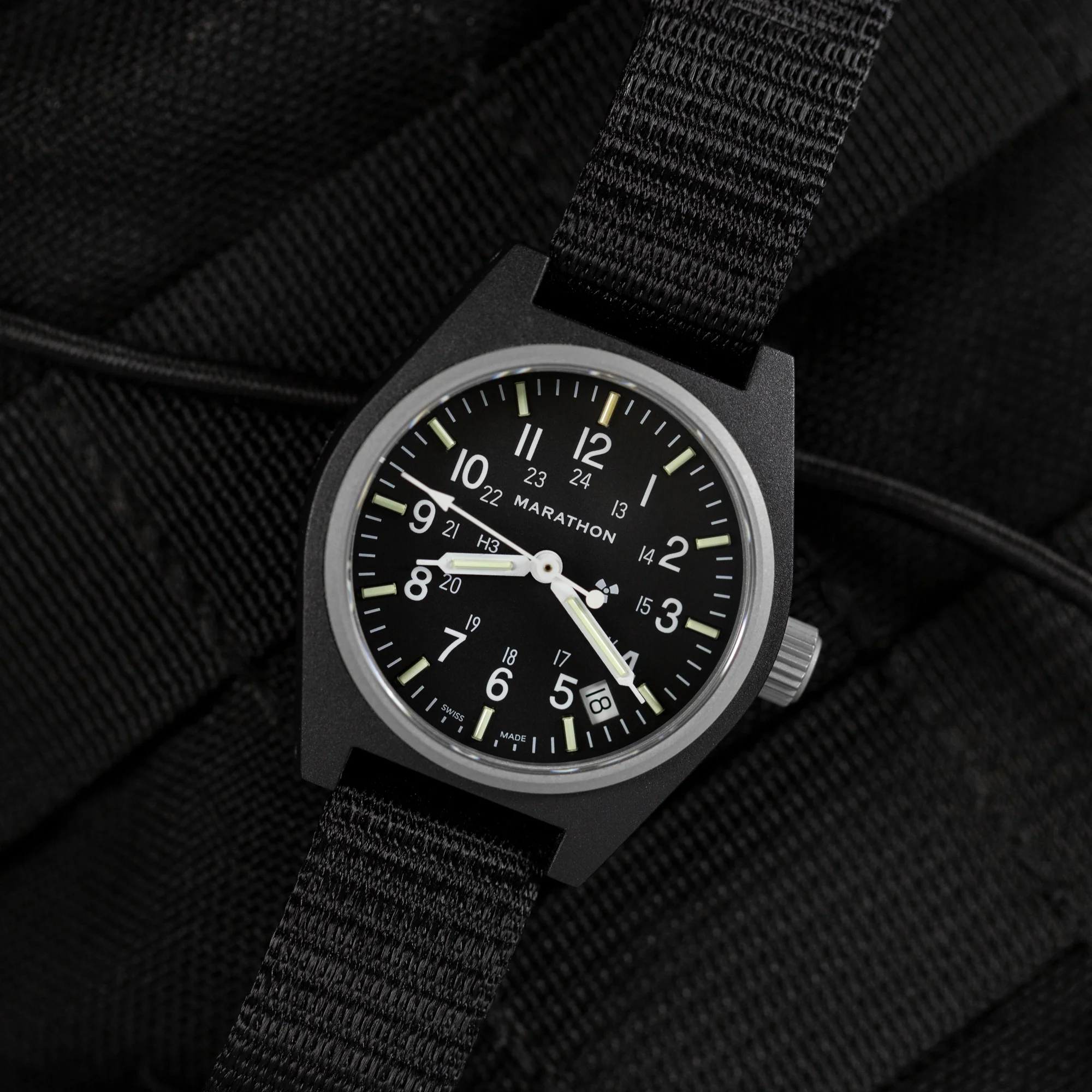 34mm Black General Purpose Quartz with Date (GPQ-D) - Image 7