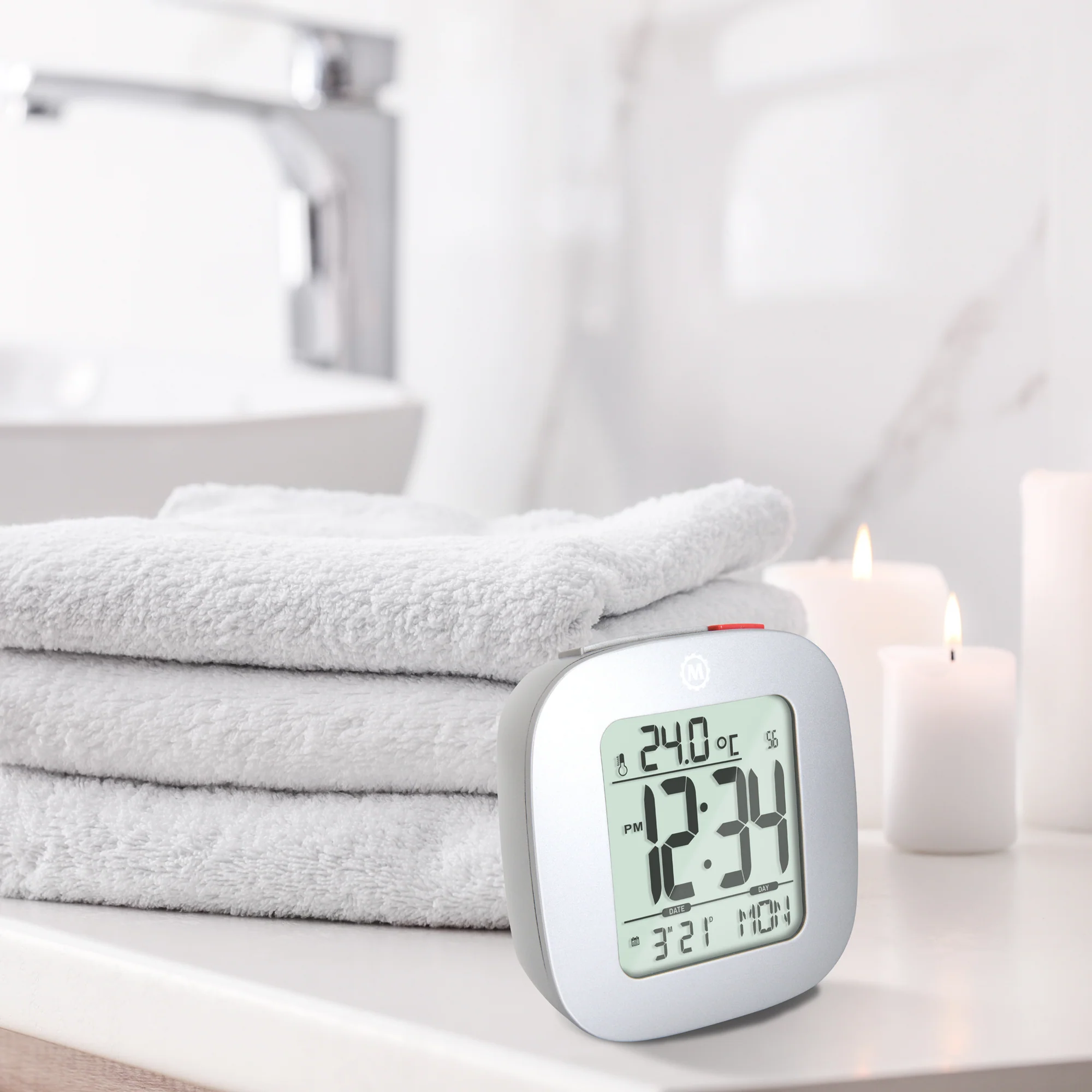Clock, LCD, Alarm, Mini, Graphite Grey (25/50) - Image 3