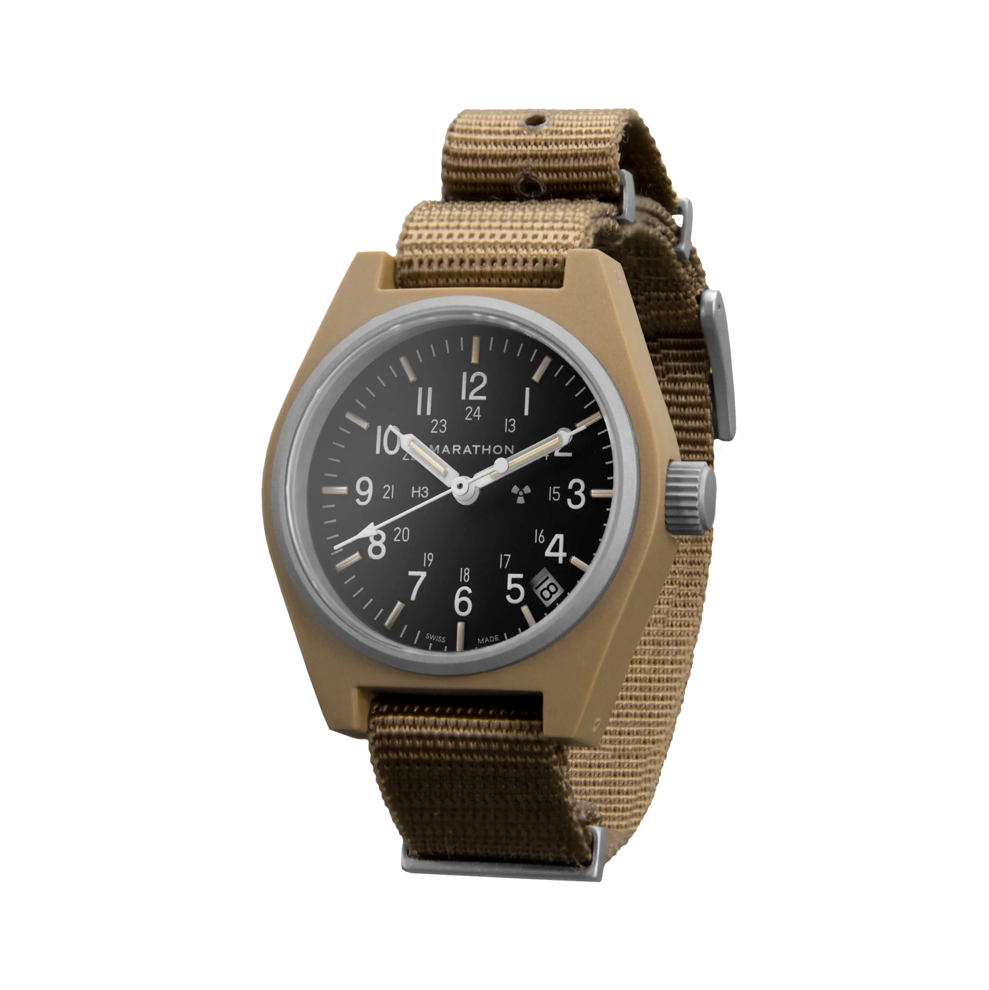 34mm Desert Tan General Purpose Quartz with Date (GPQ-D) - Image 3