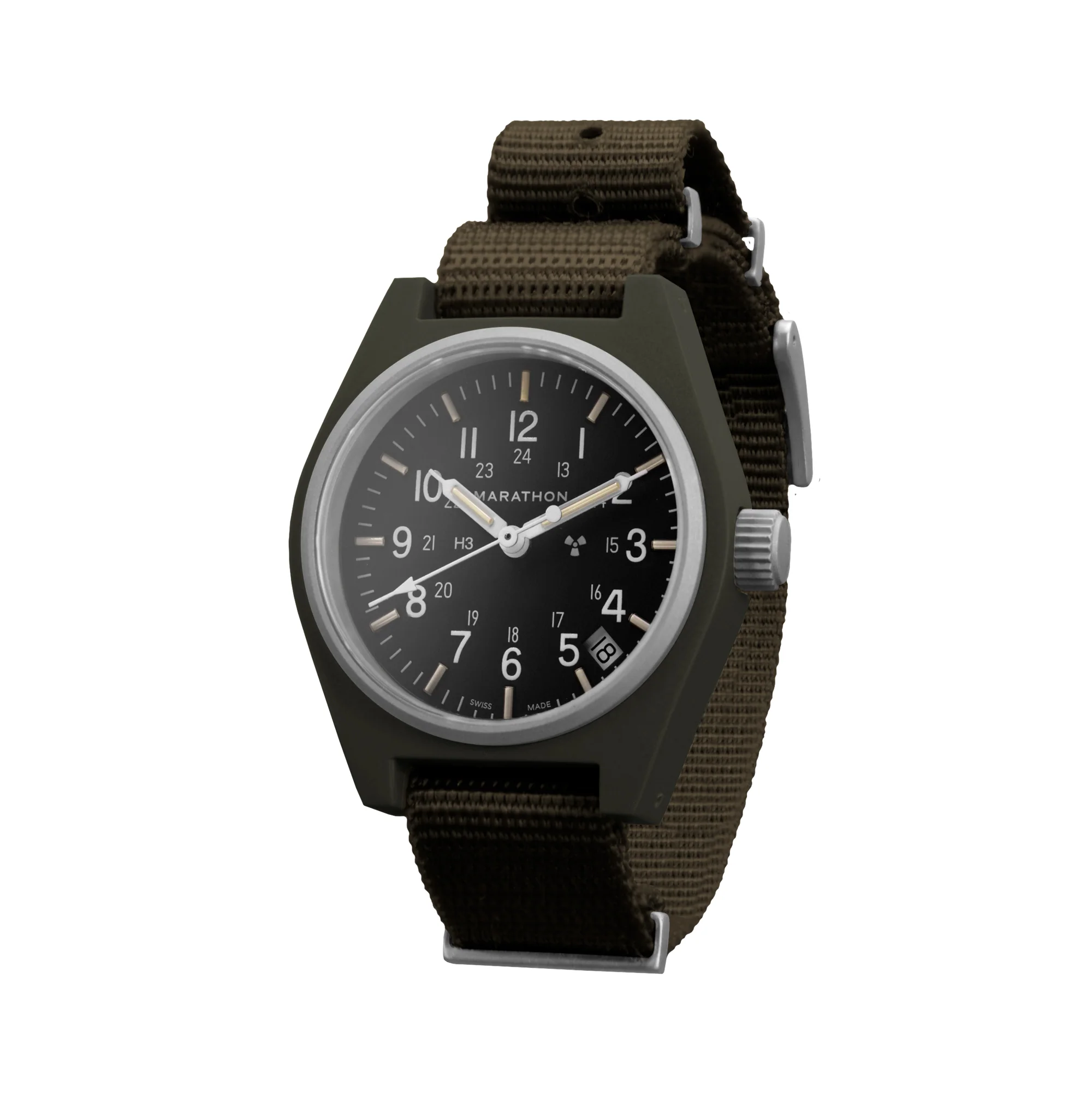 34mm Sage Green General Purpose Quartz with Date (GPQ-D) - Image 3