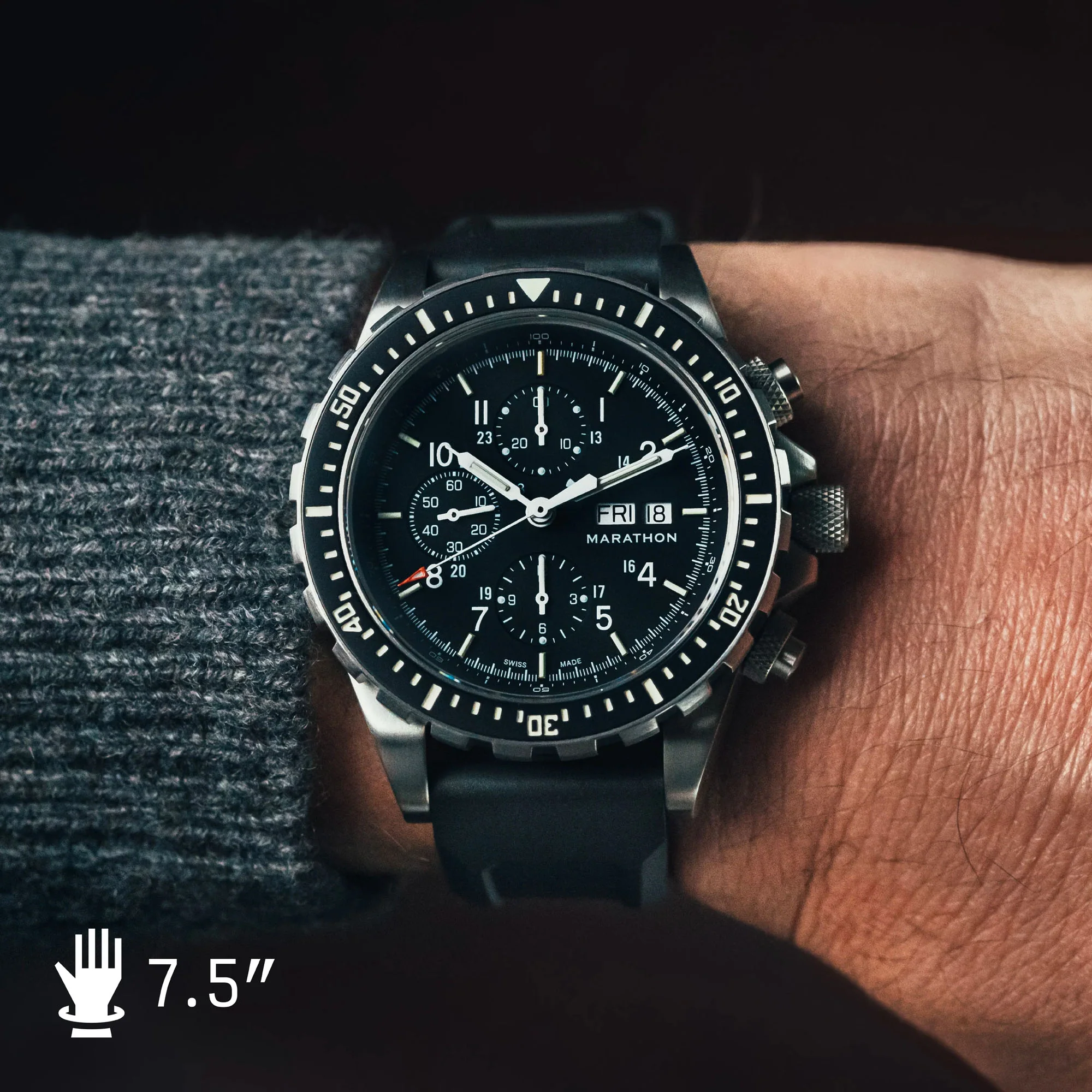 46mm Jumbo Diver/Pilot's Automatic Chronograph (CSAR) - Image 7