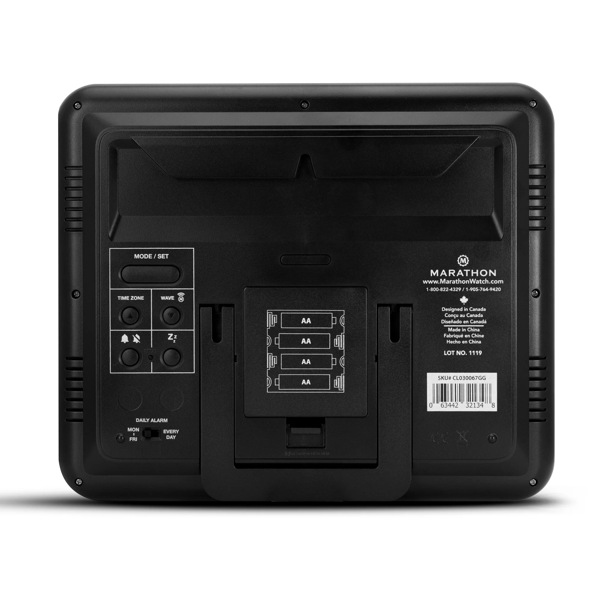Slim Self-Setting Wall Clock with Full Calendar Display, Temperature & Humidity - Image 28