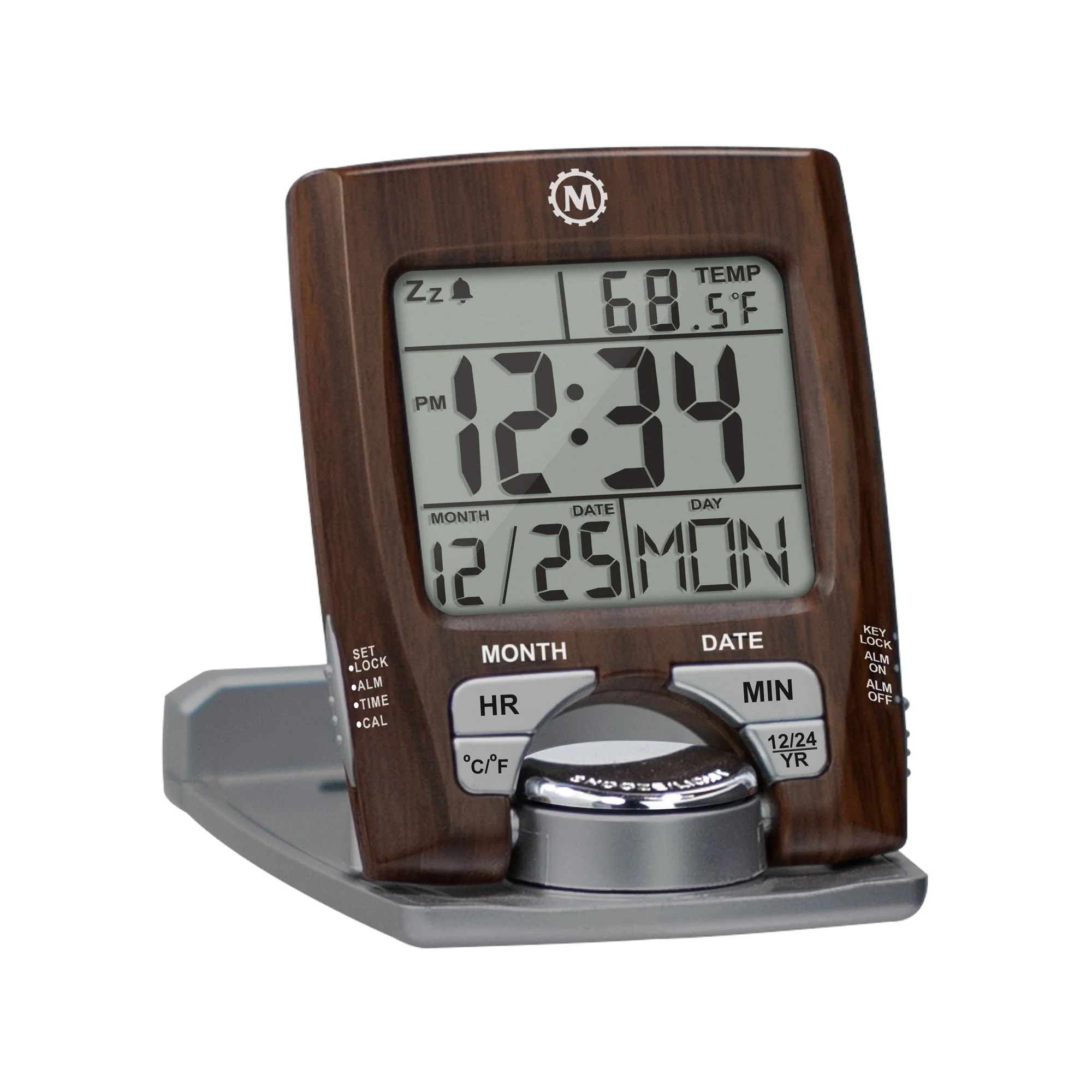 Travel Alarm Clock with Calendar & Temperature - Image 12